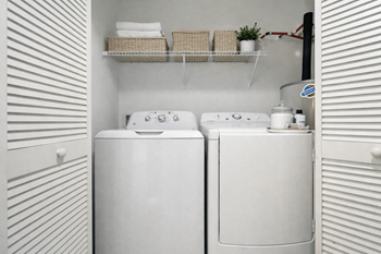 Full-size in-home laundry suite